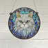 Cat Persian Stained Glass Effect Suncatcher